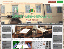 Tablet Screenshot of comune.caprinobergamasco.bg.it
